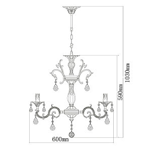 Подвесная люстра MW Light Свеча 301014706